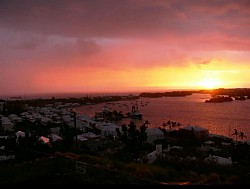 Sunrise over the Atlantic in Bermuda